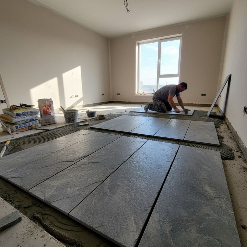 Tile Floor Installation detail