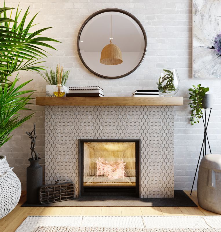 Fireplace Tile Finish